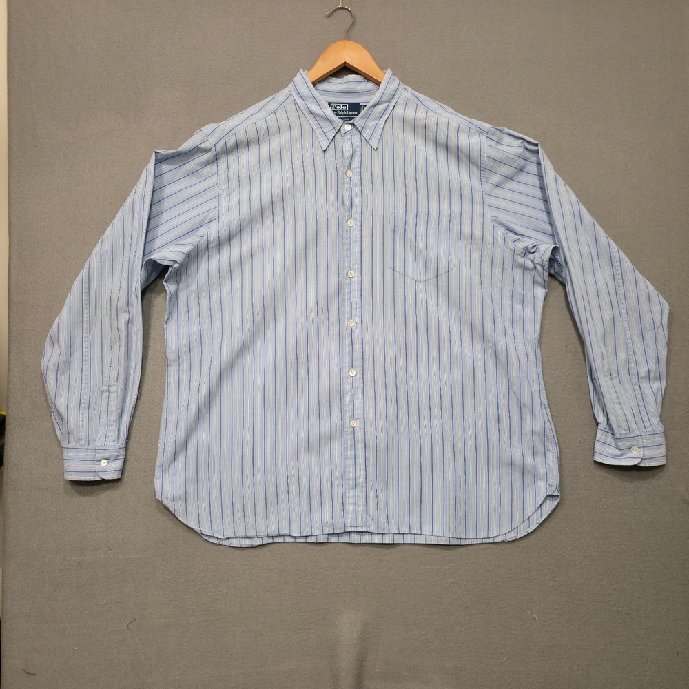 Polo by Ralph Lauren Nelson Men Classic Fit Long Sleeve Button Up Shirt Size XXL